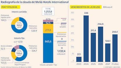 Radiografía de la deuda de Meliá Hotels International