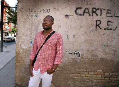 El guineano Mauricio Muañache, el pasado 30 de junio en Chirivella (Valencia), población en la que reside.