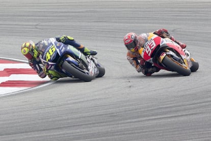 El duel entre Márquez i Rossi