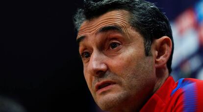 Valverde, durante una rueda de prensa.