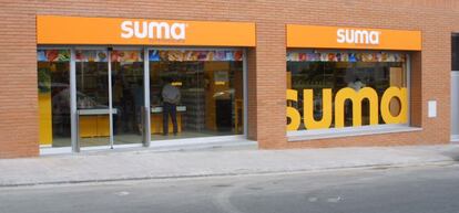 Fachada de una tienda Suma, propiedad de Miquel Alimentació.