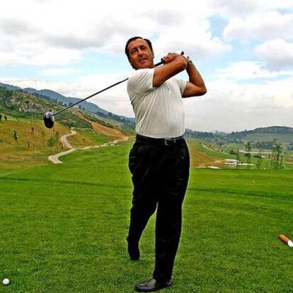 Severiano Ballesteros, en 2005, durante la inauguración de un campo en Vizcaya.