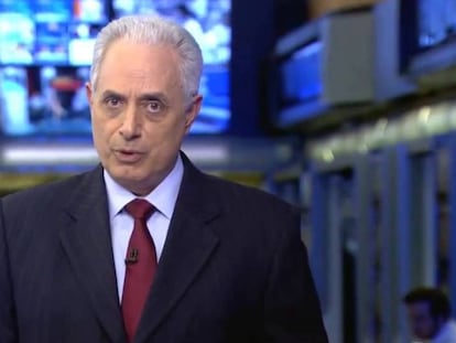 O jornalista William Waack, afastado do Jornal da Globo após fala racista.