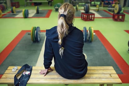 Lydia Valentín, en el Centro de Alto Rendimiento en Madrid, donde se entrena.