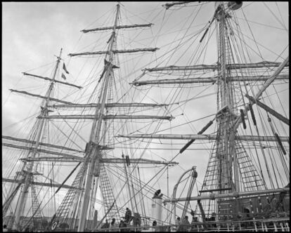 Puerto francés de Brest (Finisterre), que tuvo un gran tráfico en el siglo XVIII.