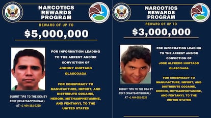 Reward offered for the Olascoaga brothers by the U.S. Treasury Department.