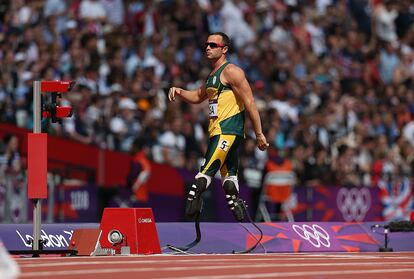 Oscar Pistorius durante los Juegos Olímpicos de Londres 2012.