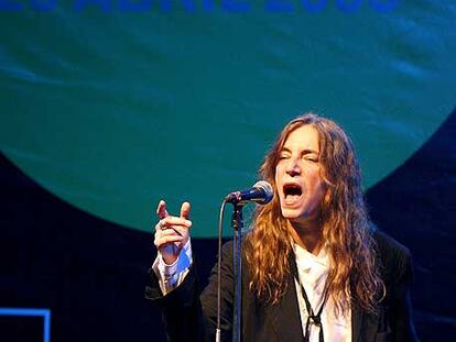 La cantante Patti Smith.