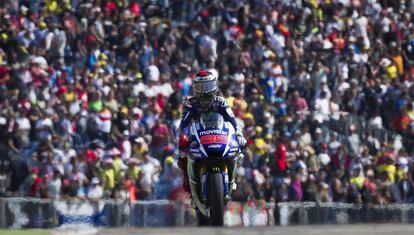 Jorge Lorenzo celebra la victoria