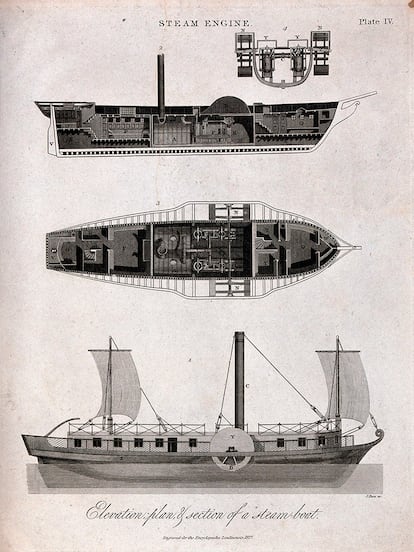 Documentos del INAH sobre el barco de vapor 'La Unión', de la empresa española Zangroniz y Hermanos.