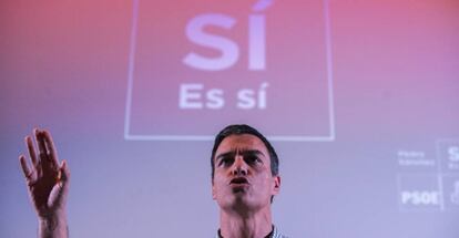 Pedro S&aacute;nchez, en un acto en Ourense.