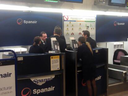 Cabreados pero disciplinados en Barajas