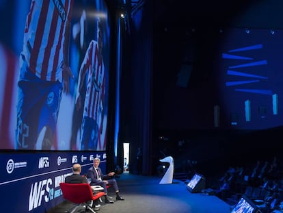 Un debate del World Football Summit, en 2019.