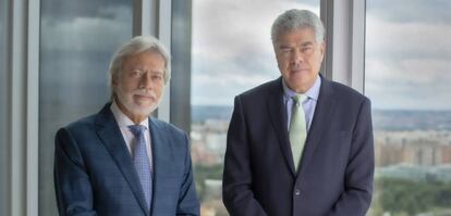 Luis Amodio y Mauricio Amodio, presidente y consejero dominical de OHL.