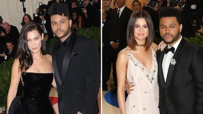 Fue épico el momento en el que Bella Hadid paseaba en su primer desfile como ángel de Victoria´s Secret en presencia de su exnovio The Weeknd, quien ponía música el evento. La pareja acababa de cortar por problemas de tiempo, pero parecían mantener una buena relación tras la ruptura. Esto fue hasta que el músico empezó a salir poco después con Selena Gomez, algo que muchos de sus seguidores apuntaron como “traición” ya que Hadid y Gomez compartían mucho tiempo juntas por su amistad en común con Taylor Swift. Un año después Gomez volvía a salir con su viejo amor Justin Bieber y The Weeknd le pedía otra oportunidad a Hadid, con quien sigue actualmente.