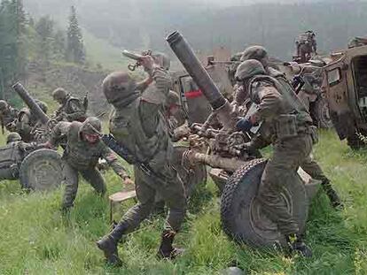 Tropas italianas en el conflicto de Bosnia.