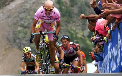 Pantani, en el Giro de 1999.