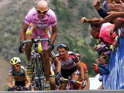 Pantani, en el Giro de 1999.