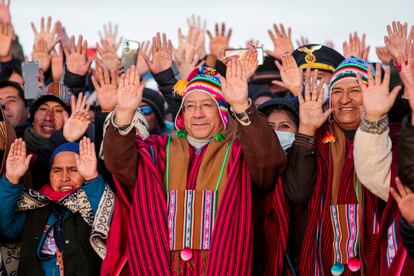 Luis Arce, y el expresidente Evo Morales