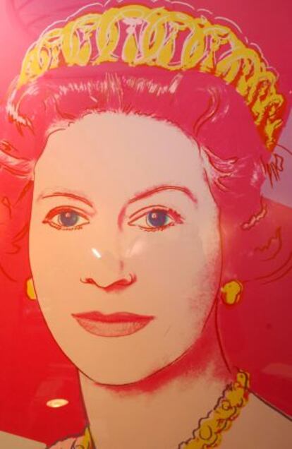 Isabel II, según Andy Warhol.