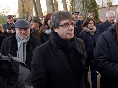 El expresidente catalán, Carles Puigdemont, en Brujas.