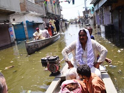 Inundaciones en Daddu (Pakistán) en septiembre de 2022.