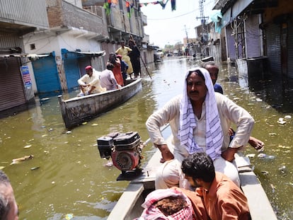 Inundaciones en Daddu (Pakistán) en septiembre de 2022.