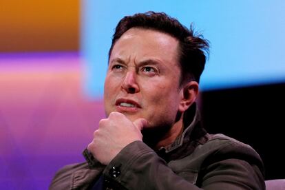 Elon Musk, durante la conferencia de videojuegos E3 de junio de 2019.