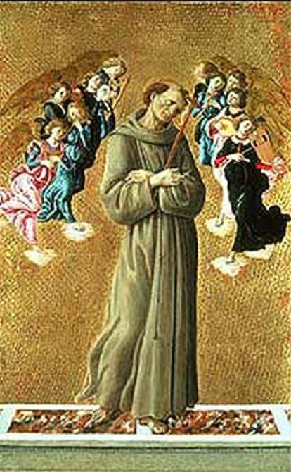 Retrato de san Francisco de Asís atribuido a Botticelli.