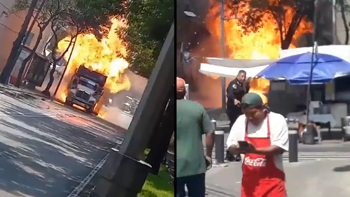 Incendio de tanques de gas en Tlalpan