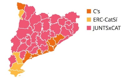 Així ha quedat el repartiment per comarques.