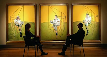 &#039;Tres estudios de Lucian Freud&#039;, de Francis Bacon, bati&oacute; r&eacute;cords al subastarse por 105,8 millones de euros.