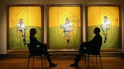 &#039;Tres estudios de Lucian Freud&#039;, de Francis Bacon, bati&oacute; r&eacute;cords al subastarse por 105,8 millones de euros.