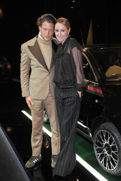 Lapo Elkann y Frida Giannini.