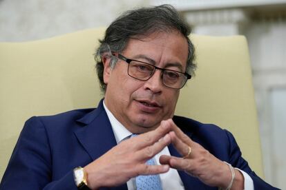 El presidente Gustavo Petro durante una visita presidencial el pasado 20 de abril de 2023.