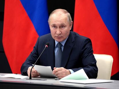 El presidente ruso, Vladímir Putin, el viernes en Tula.
