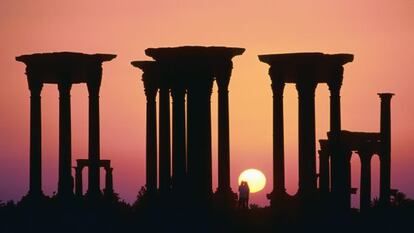 Las ruinas de Palmira, en Siria.