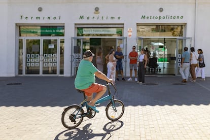 Terminal marítima metropolitana en El Puerto de Santa María, en Cádiz, este viernes. 