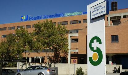 Fachada del Hospital Universitario de Guadalajara.