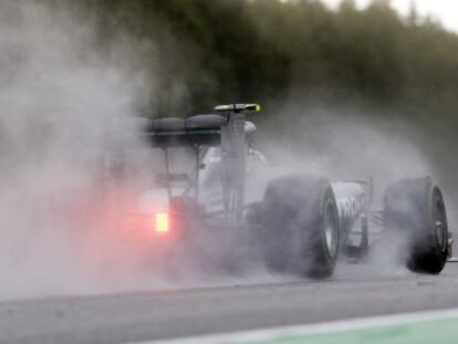 Rosberg, en la clasificación.