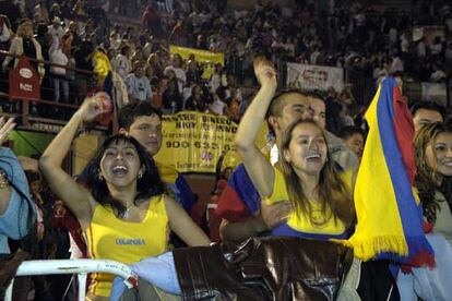 Asistentes a la quinta edición del Eurocaribe 2005, que se celebró el sábado en Leganés.