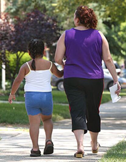 Una niña obesa en Estados Unidos.