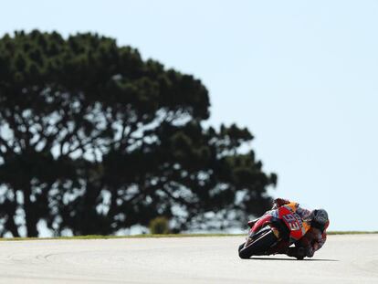 Marc M&aacute;rquez, en el circuito de Phillip Island.