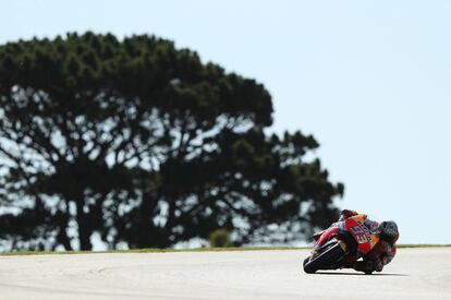 Marc M&aacute;rquez, en el circuito de Phillip Island.