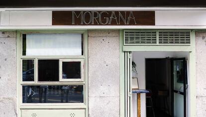 Fachada del restaurante madrileño Morgana, en el barrio de Chueca.