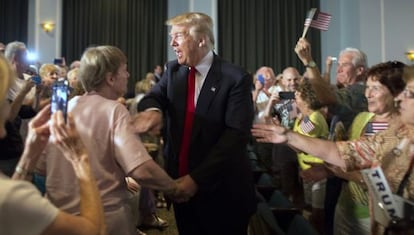 Donald Trump en Carolina del Sur el 21 de julio. 