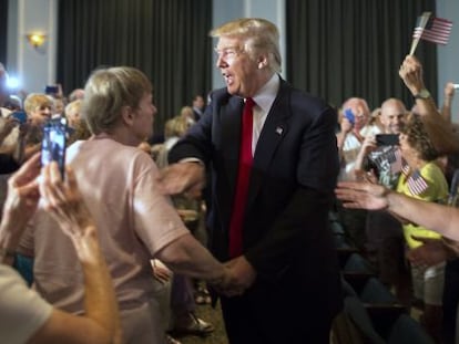 Donald Trump en Carolina del Sur el 21 de julio. 