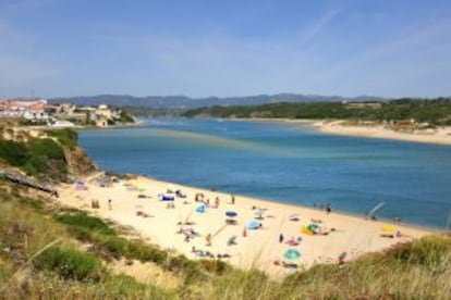 Praia de Vila Nova de Milfontes, no Alentejo.