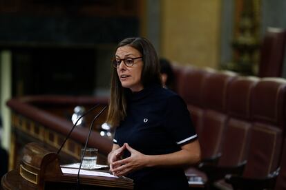 Mireia Vehí, portavoz de la CUP en el Congreso, interviene en el debate del estado de la nación