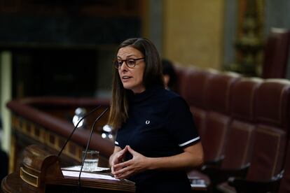 Mireia Vehí, portavoz de la CUP en el Congreso, interviene en el debate del estado de la nación 